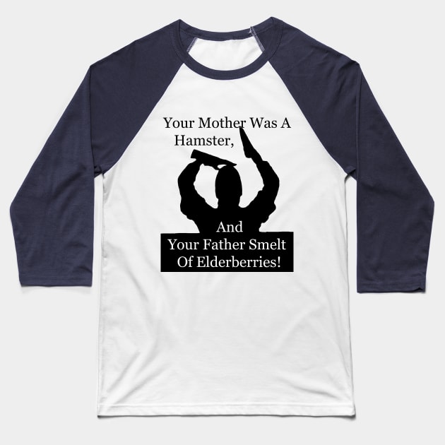 Your mother was a hamster Baseball T-Shirt by GrinningMonkey